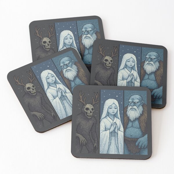 Item preview, Ijiraq, Yuki-Onna and Jotnar 08 designed and sold by AIfolklore.