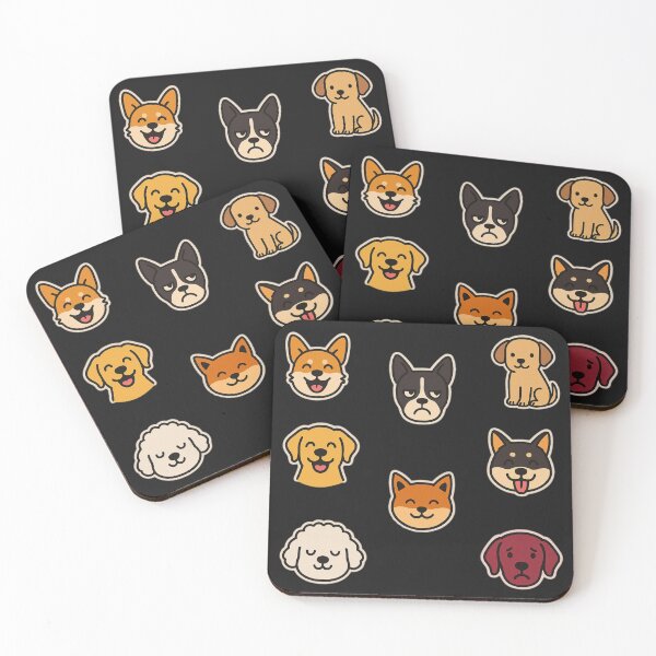 Item preview, Dog Faces Sticker Pack – Cute & Expressive Puppy Breeds designed and sold by sochadesigner.