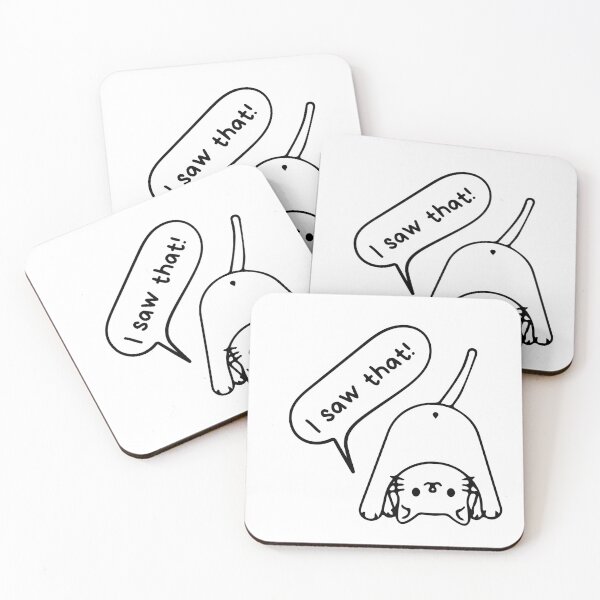 Item preview, I saw that | Funny | Cat | Funny Cat | Funny Sticker designed and sold by PrintEveryday.