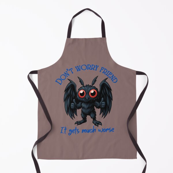 Item preview, Don’t Worry Friend – Mothman Dark Humor Design designed and sold by Awitchinthyme.