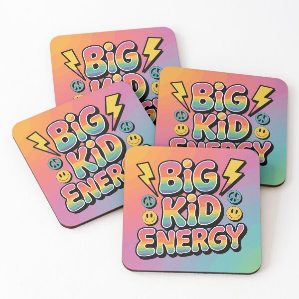 Item preview, Big Kid Energy Rainbow Back to School Design | Groovy Retro First Day Shirt for Kids & Tweens | Colorful Student Gift & School Sticker designed and sold by HahaHandlesHub.