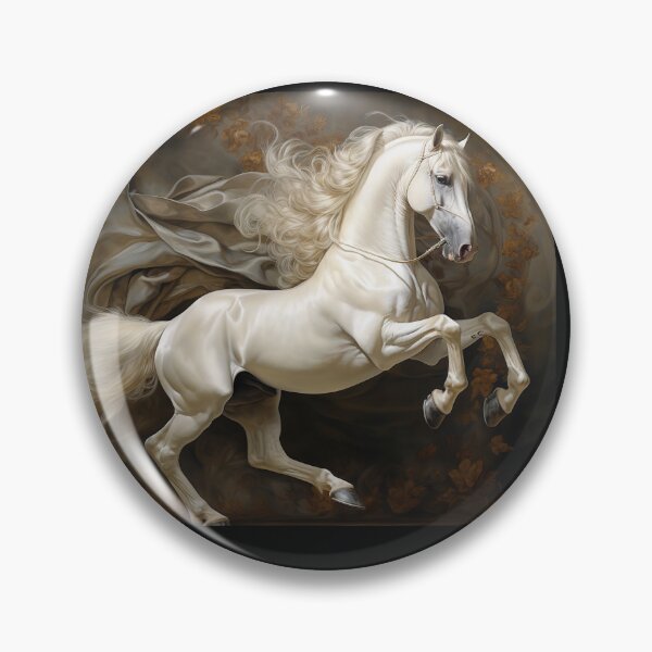 Item preview, White Stallion Rearing Horse designed and sold by CritterWisdom.