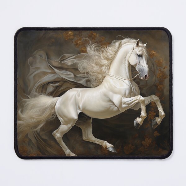 Item preview, White Stallion Rearing Horse designed and sold by CritterWisdom.