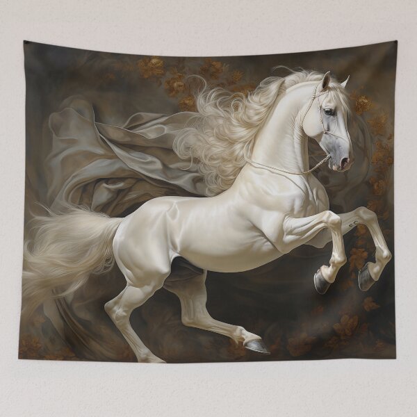 Item preview, White Stallion Rearing Horse designed and sold by CritterWisdom.