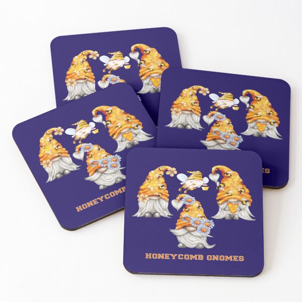Item preview, Honeycomb Gnome Family with Bees and Flowers designed and sold by SandyMDesigns.