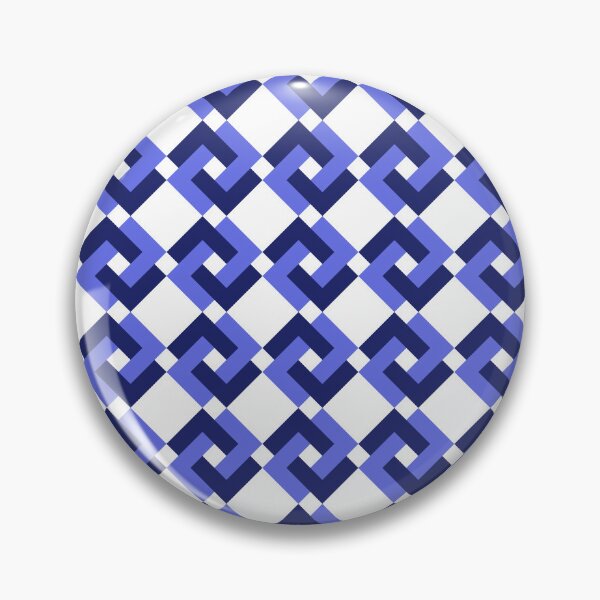Item preview, Geometric blue pattern designed and sold by abudantiahouse.