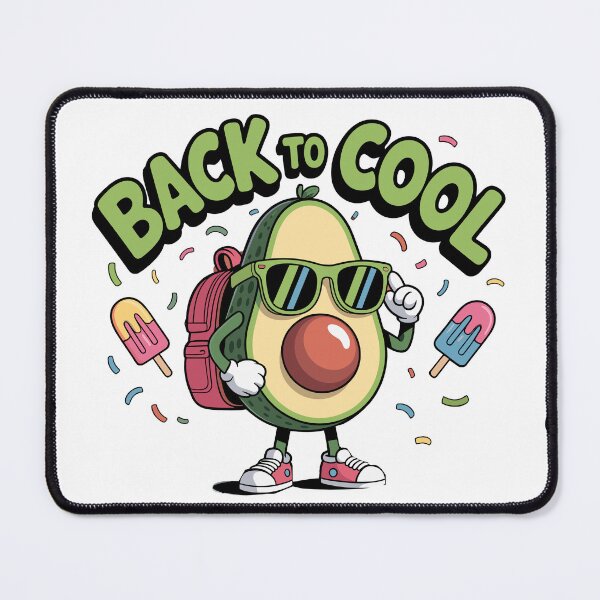Item preview, Back to Cool Avocado Back to School Design | Funny First Day Outfit for Kids & Tweens | Cute Student Gift Sticker with Sunglasses & Backpack designed and sold by HahaHandlesHub.
