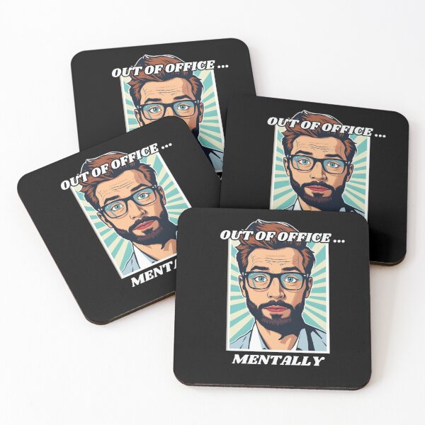 Item preview, "Out of Office... Mentally" Funny Pop Art  designed and sold by PopArtPreneur.