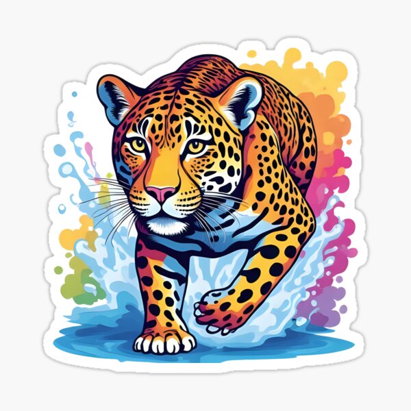 Vista previa del artículo con la obra «Leopardo misterioso», diseñado y vendido por dcohea.