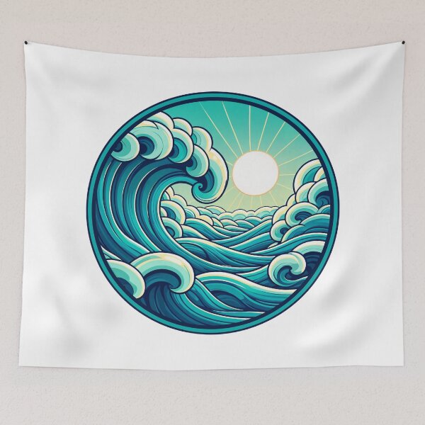 Item preview, Sea waves designed and sold by JrSkDesign ✅ .
