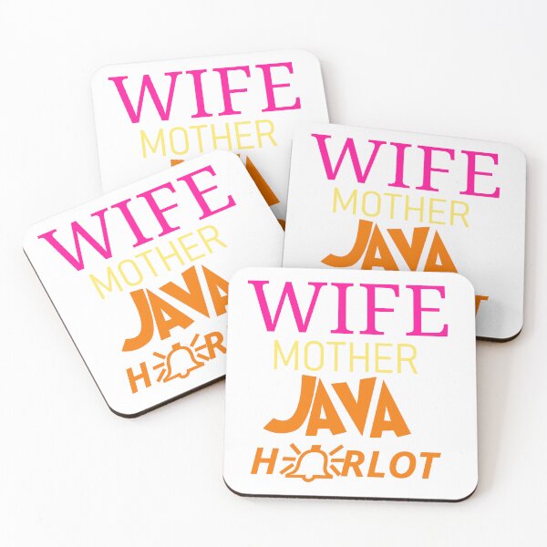 Item preview, Wife Mother Java Harlot Graphic Tee Design designed and sold by NCLaserDesigns.
