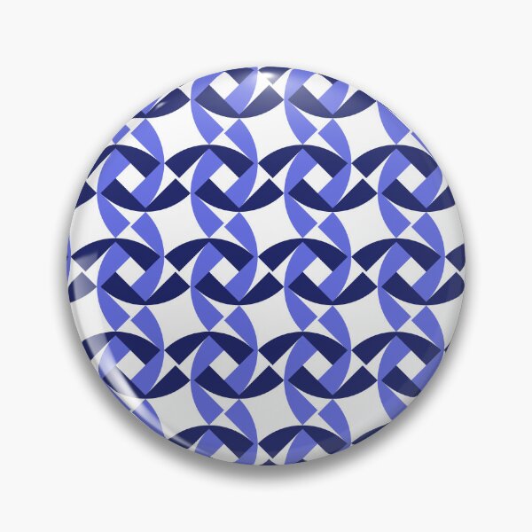 Item preview, Geometric blue pattern designed and sold by abudantiahouse.