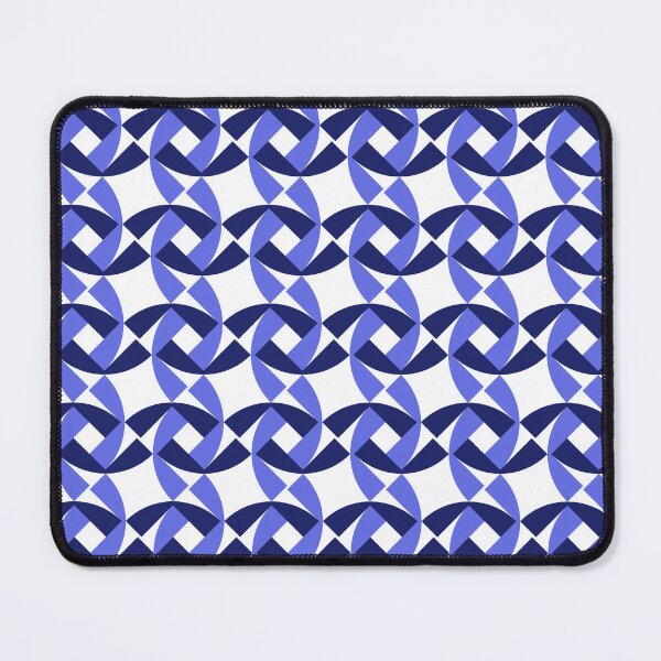 Item preview, Geometric blue pattern designed and sold by abudantiahouse.