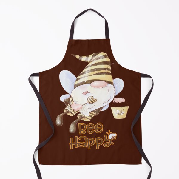 Item preview, Funny Bee Gnome with Honey Pail Bee Happy designed and sold by SandyMDesigns.