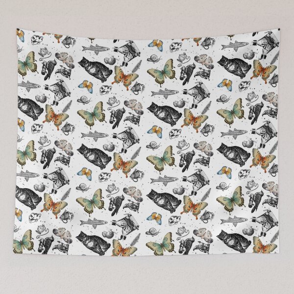 Item preview, Anthropology Dresser Drawer Contents Butterflies and Fish designed and sold by Catawampus-Cat.