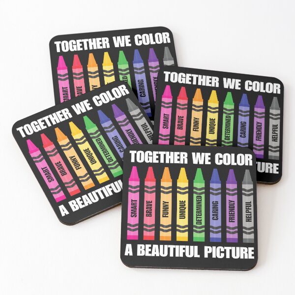 Item preview, Together We Color A Beautiful Picture Crayons Teacher Therapy designed and sold by BeansHotTees.