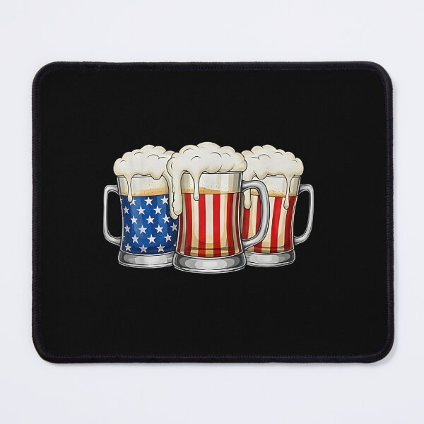 Item preview, Patriotic Beer Flag 4th of July Men Women Drinking Squad designed and sold by Juan Pedro Matta.