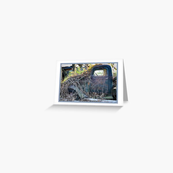 Item preview, Vined Vintage Truck Greeting Card designed and sold by Driftless Backroads Photo - Jan Day.