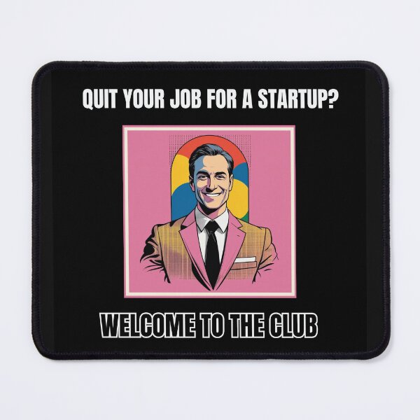 Item preview, "Quit Your Job For A Startup?" Funny Pop Art for Entrepreneurs designed and sold by PopArtPreneur.