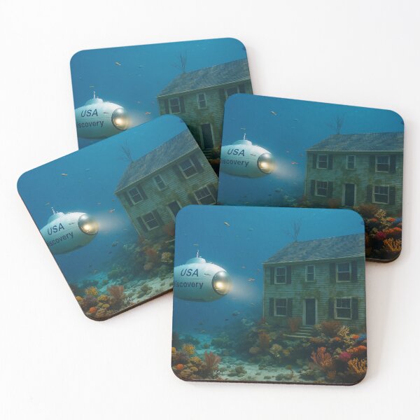 Item preview, Suburbia Submerged designed and sold by CosmicGrant.