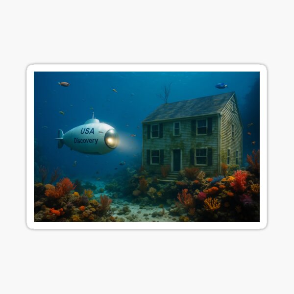 Item preview, Suburbia Submerged designed and sold by CosmicGrant.