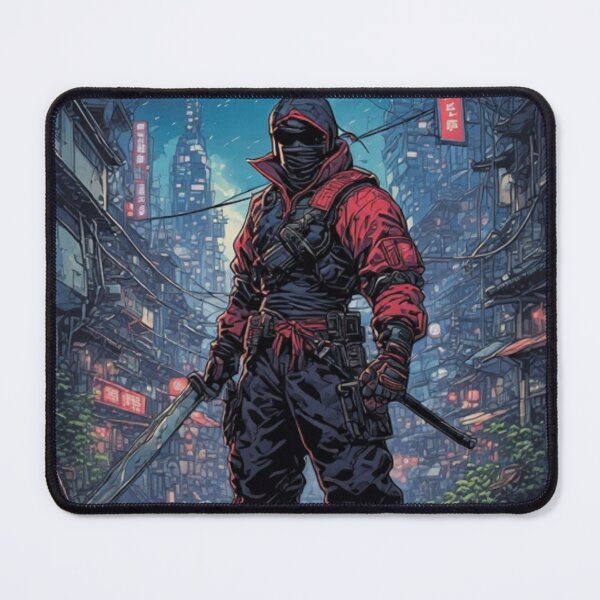Item preview, Masked Vigilante Standing in Futuristic Street designed and sold by metalhaus.