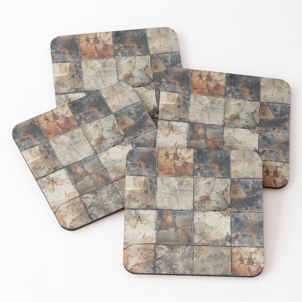 Item preview, Rust & Ruin – Cracked Industrial Tile Texture designed and sold by BMBLB-illos.