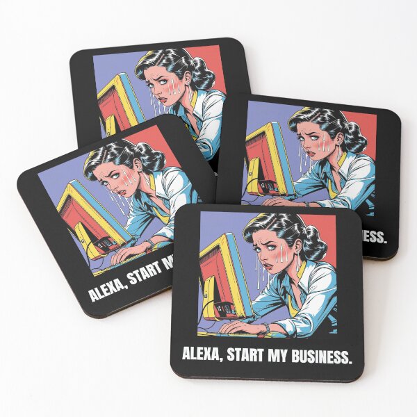 Item preview, "Alexa, Start My Business" Funny Pop Art for Entrepreneurs designed and sold by PopArtPreneur.