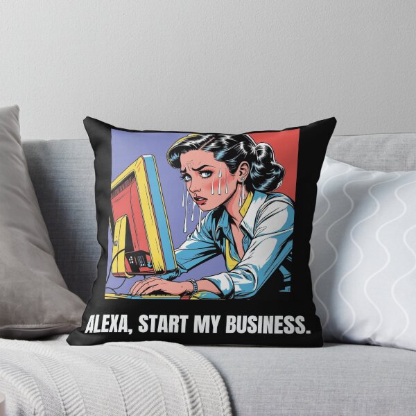 Item preview, "Alexa, Start My Business" Funny Pop Art for Entrepreneurs designed and sold by PopArtPreneur.