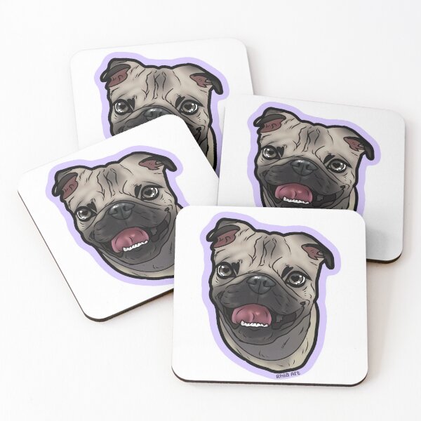 Item preview, Pug portrait  designed and sold by Rhia4rt.