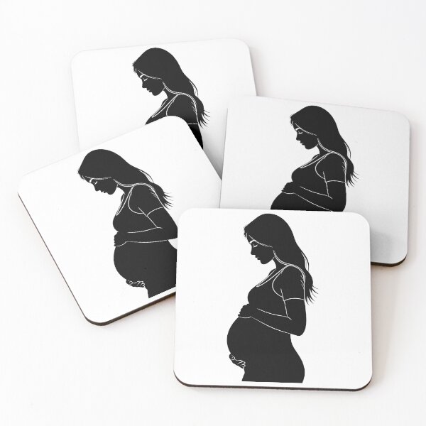Item preview, Silhouette of a thoughtful pregnant woman designed and sold by AFernandesDSG.