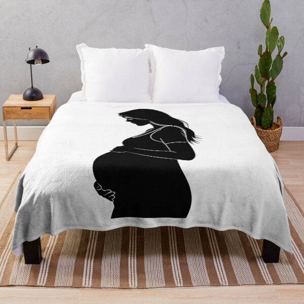 Item preview, Silhouette of a thoughtful pregnant woman designed and sold by AFernandesDSG.