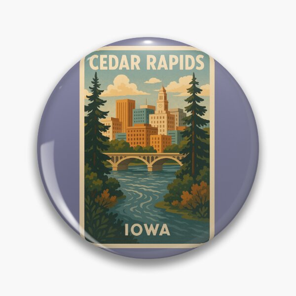 Item preview, Cedar Rapids Iowa  designed and sold by Broken Antler Designs .