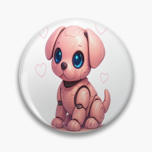 Item preview, Cyborg Pup – Kawaii Futuristic Dog designed and sold by TONSNAP.