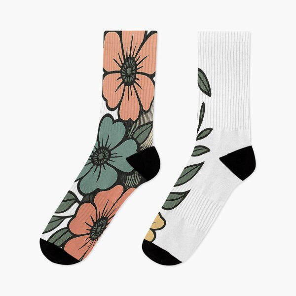 Item preview, Floral Skull Bloom – Edgy Botanical Art designed and sold by TONSNAP.