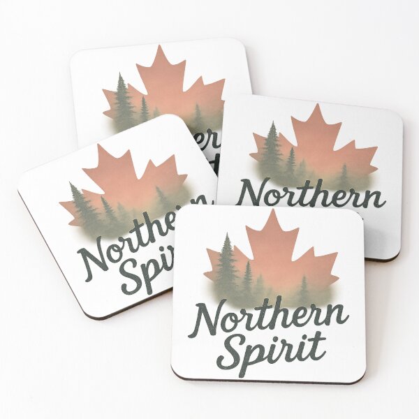 Item preview, Northern Spirit | Misty Forest & Maple Leaf Vintage Design designed and sold by SilentMaple.