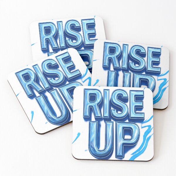 Item preview, RISE UP – 3D Motivational Bubble Text designed and sold by TONSNAP.