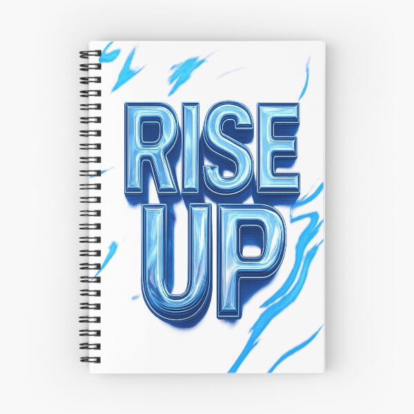 Item preview, RISE UP – 3D Motivational Bubble Text designed and sold by TONSNAP.
