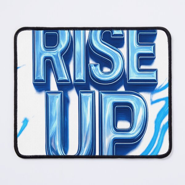 Item preview, RISE UP – 3D Motivational Bubble Text designed and sold by TONSNAP.