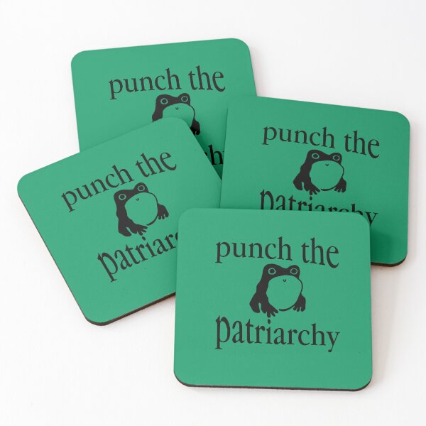 Item preview, Punch the Patriarchy Frog designed and sold by OkiDokiDesign.