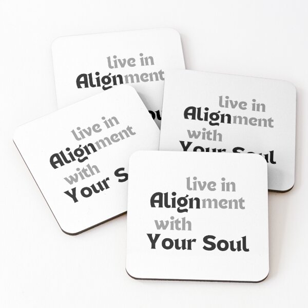 Item preview, Live in Alignment with Your Soul – Spiritual Affirmation Quote for Inner Peace & Authentic Living designed and sold by MakeMyDaze.