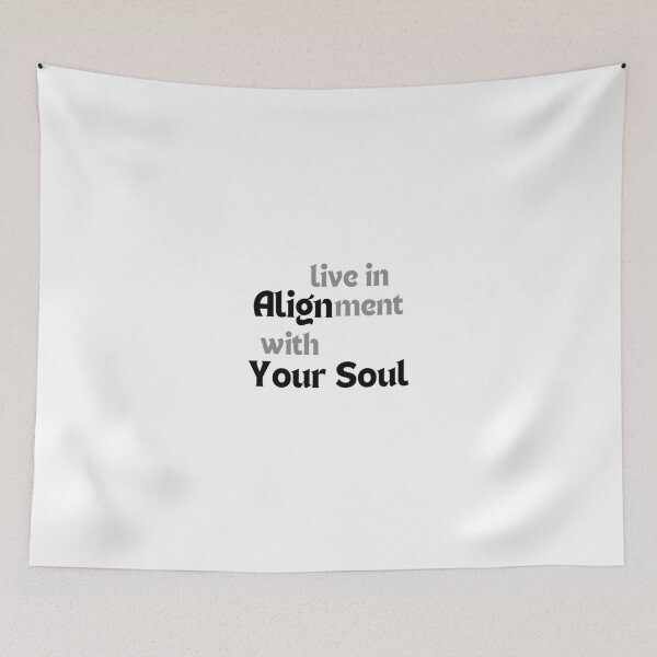 Item preview, Live in Alignment with Your Soul – Spiritual Affirmation Quote for Inner Peace & Authentic Living designed and sold by MakeMyDaze.