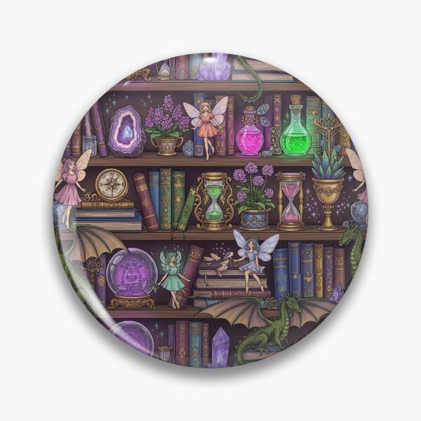 Item preview, Enchanted Fairy Dragon Bookshelf  designed and sold by MythicPrompts.