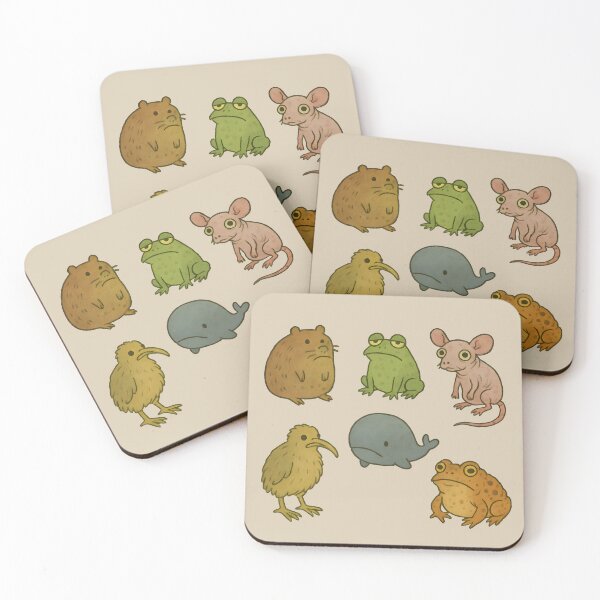 Item preview, Cute Ugly Animals Doodles Pack Set designed and sold by wonderxwander.