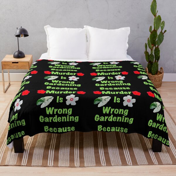 Item preview, Gardening because murder is wrong designed and sold by Meo Design.