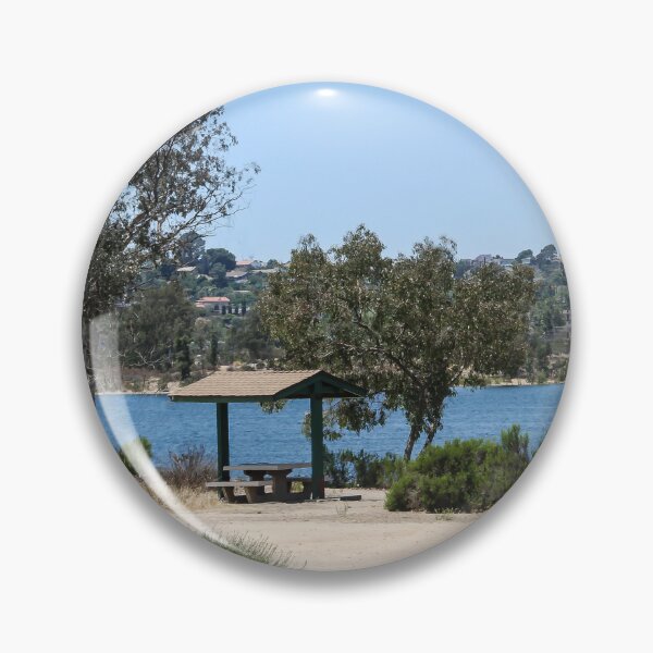 Item preview, Pic-Nic Tables at Lake Murray, San Diego designed and sold by heatherfriedman.