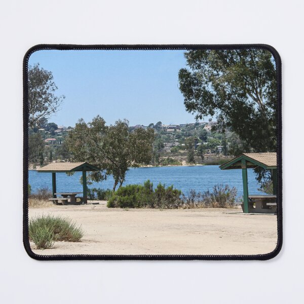 Item preview, Pic-Nic Tables at Lake Murray, San Diego designed and sold by heatherfriedman.
