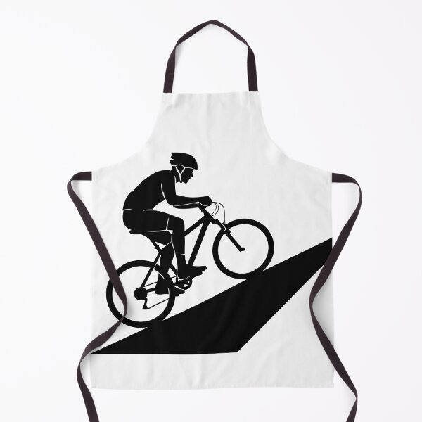Item preview, Cyclist on a mountain bike riding up a gentle slope, silhouette style, no background designed and sold by AFernandesDSG.