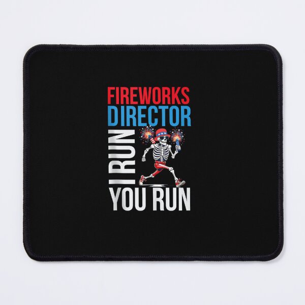 Item preview, Fireworks Director I Run You Run 4th Of July for men women designed and sold by Juan Pedro Matta.