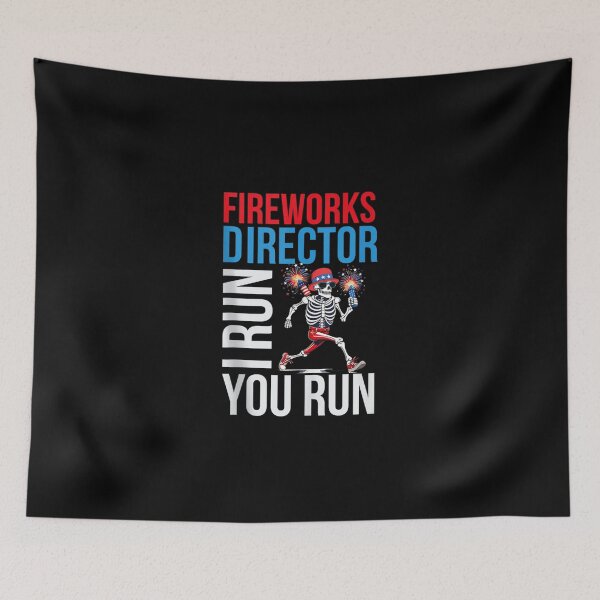 Item preview, Fireworks Director I Run You Run 4th Of July for men women designed and sold by Juan Pedro Matta.
